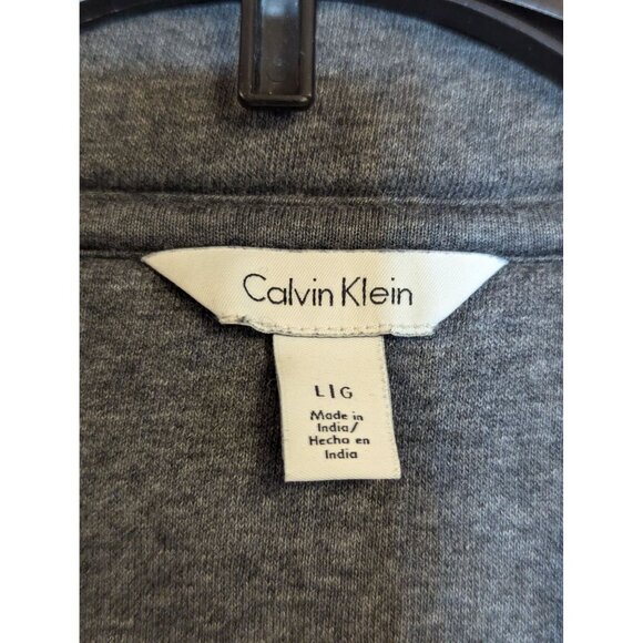 Calvin Klein Mens Grey Full-Zip Jacket Size L - Picture 4 of 8